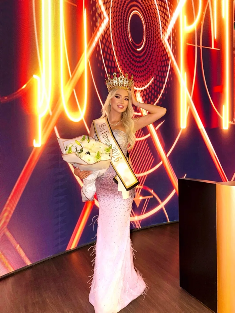 Russian contestant Ksenia Gnedina took home the Miss Europe 2026 title in Lebanon
